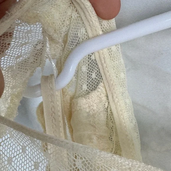 Maurices Ivory Lace & Swiss Dot Sleeveless Blouse - Picture 4 of 5